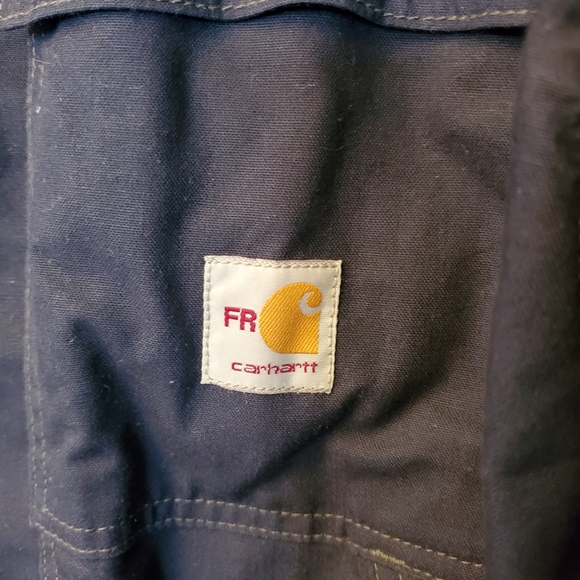 Carhartt Flame-Resistant Full Swing Quick Duck Coat for Men - Dark Navy - L - Picture 5 of 16